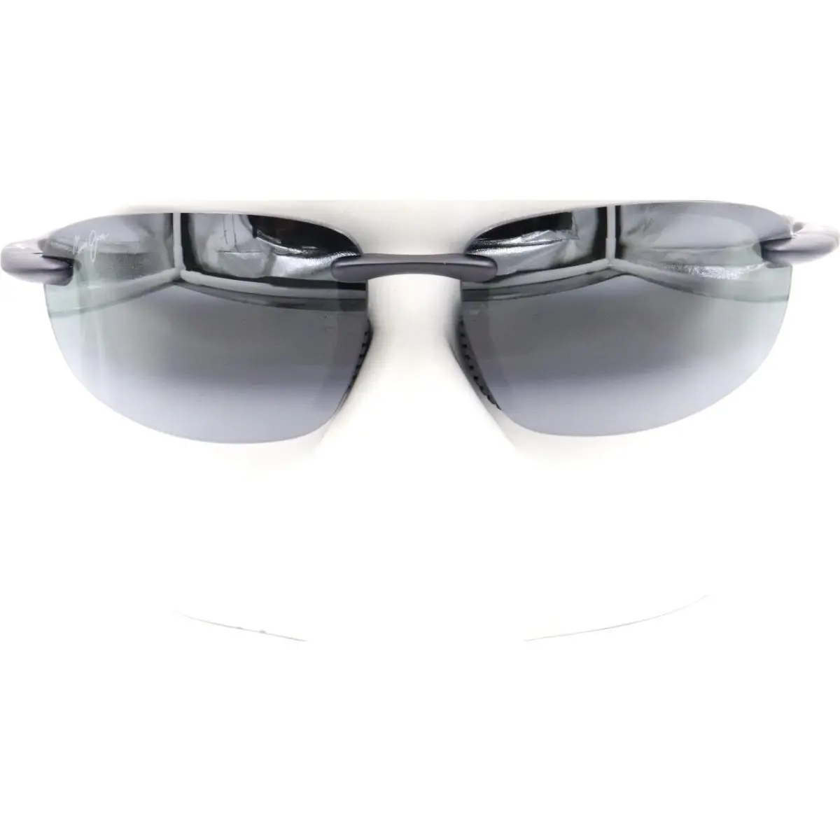 Ho`okipa Ultra Semi-rimless Gray Sunglasses 676-02 / MJ0676S-001 by Maui Jim