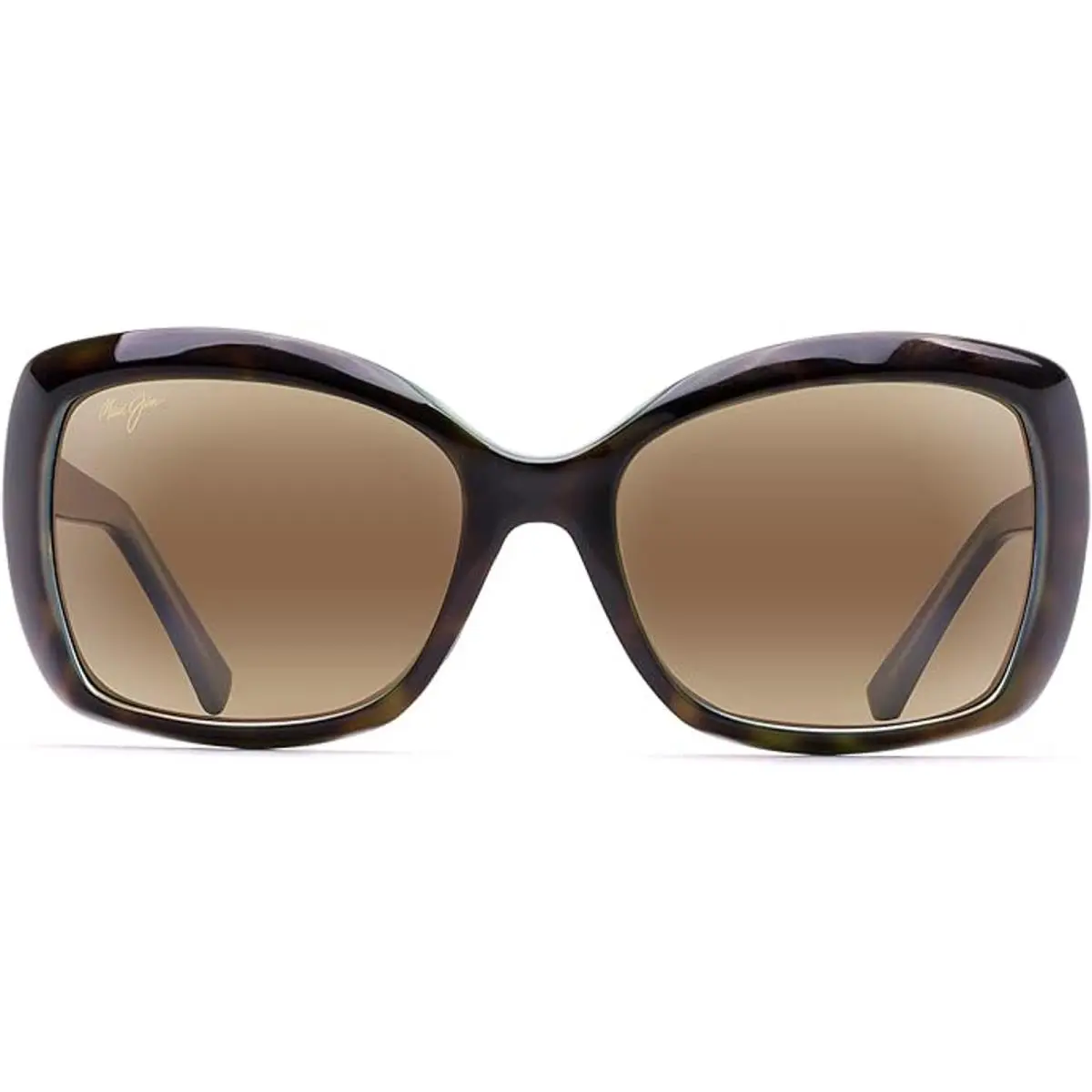 Maui Jim Women`s Orchid Polarized Sunglasses Tortoise with Peacock-size M