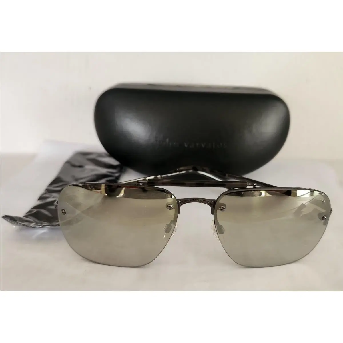 John Varvatos Sunglasses Artisan V511 Gunmetal 60mm Old Stock Hard To Find