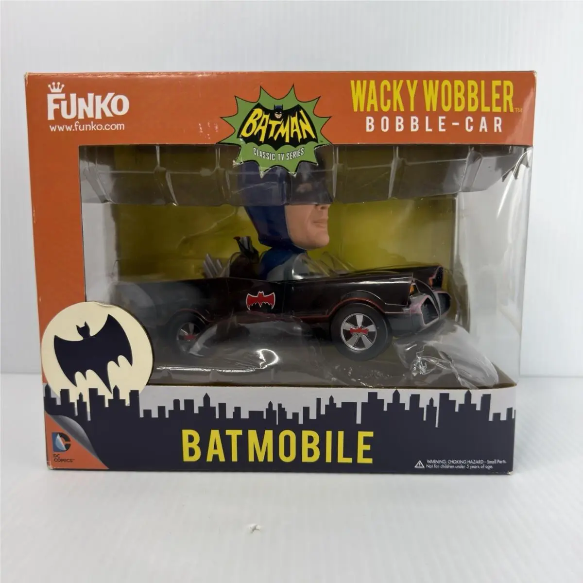 Funko Wacky Wobbler Bobble Head Batman Batmobile DC Comics