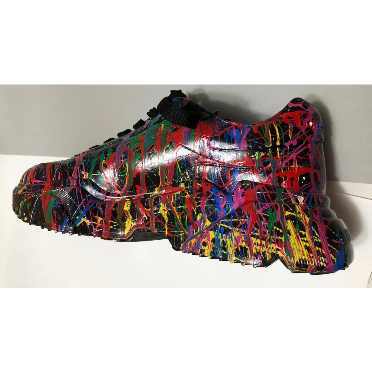 Dolce & Gabbana shoes - CS1791AY305 - CS1791AY305 - Black & Multicolor Hand Painted 11
