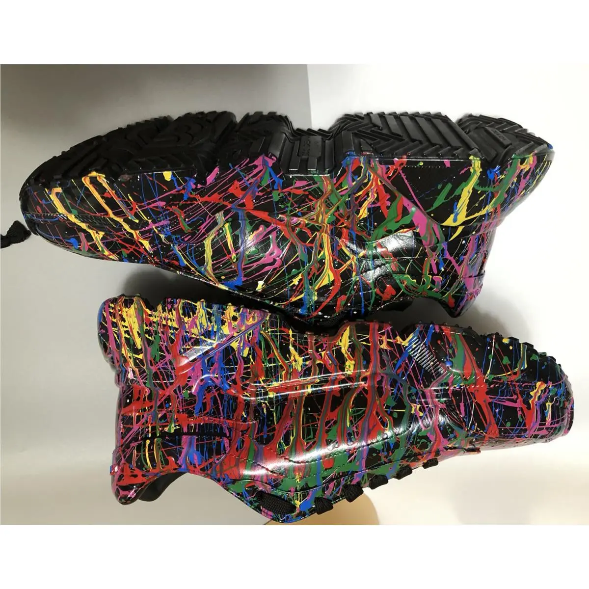 Dolce & Gabbana shoes - CS1791AY305 - CS1791AY305 - Black & Multicolor Hand Painted 5