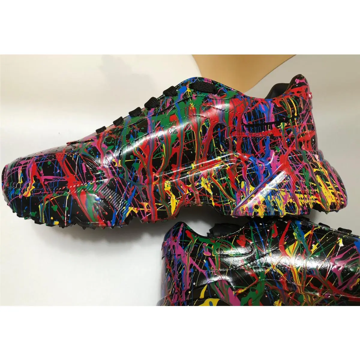 Dolce & Gabbana shoes - CS1791AY305 - CS1791AY305 - Black & Multicolor Hand Painted 6