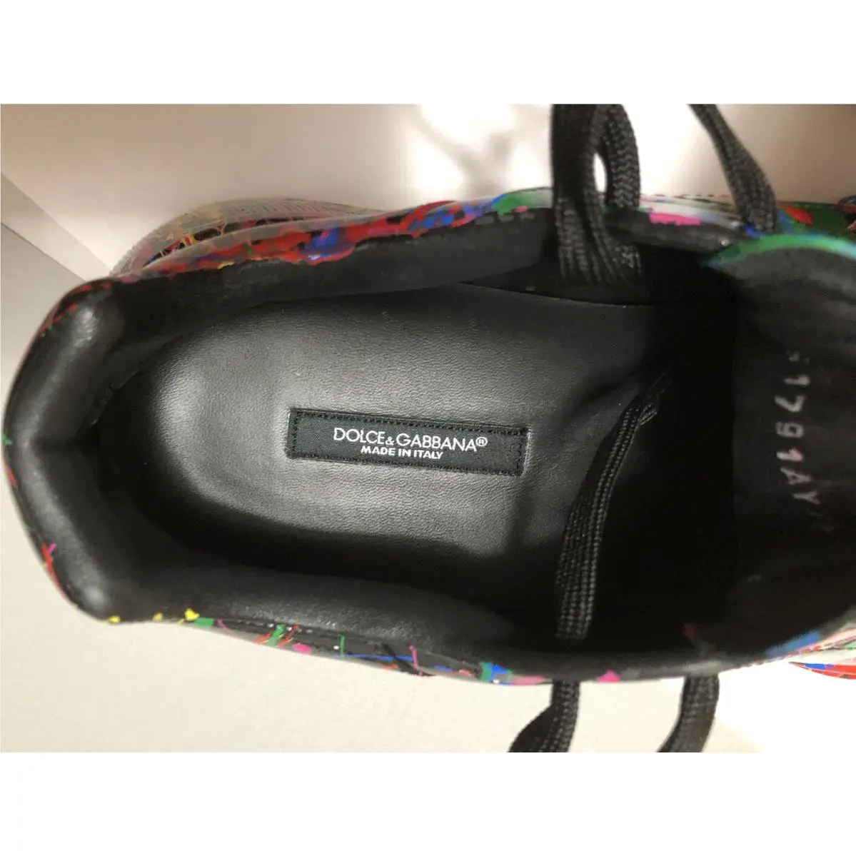 Dolce & Gabbana shoes - CS1791AY305 - CS1791AY305 - Black & Multicolor Hand Painted 10