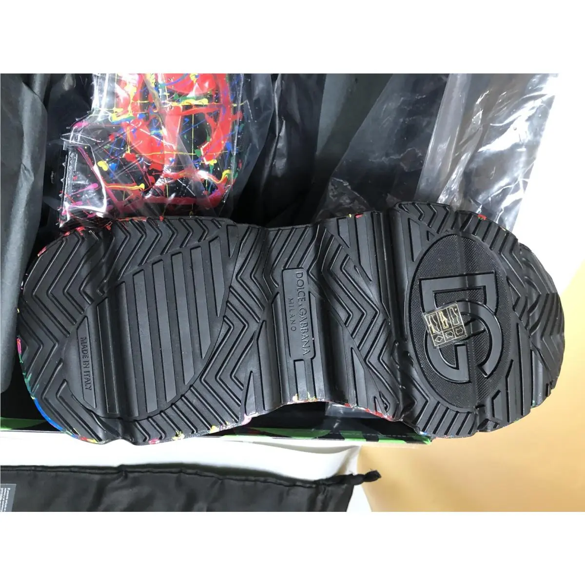 Dolce & Gabbana shoes - CS1791AY305 - CS1791AY305 - Black & Multicolor Hand Painted 15
