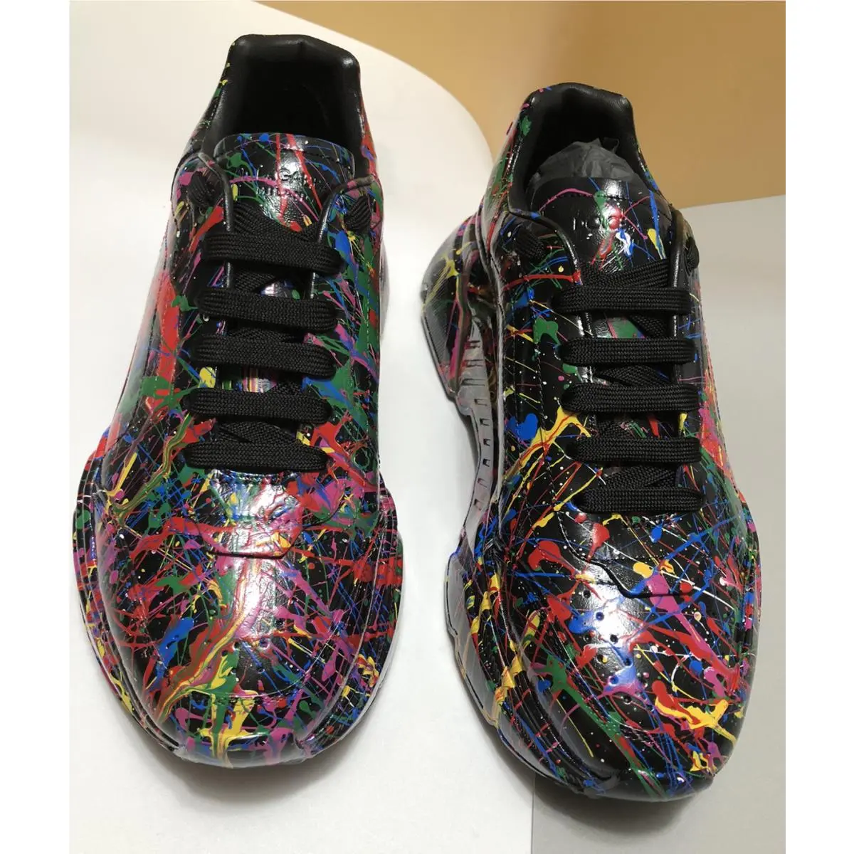 Dolce & Gabbana shoes - CS1791AY305 - CS1791AY305 - Black & Multicolor Hand Painted 2