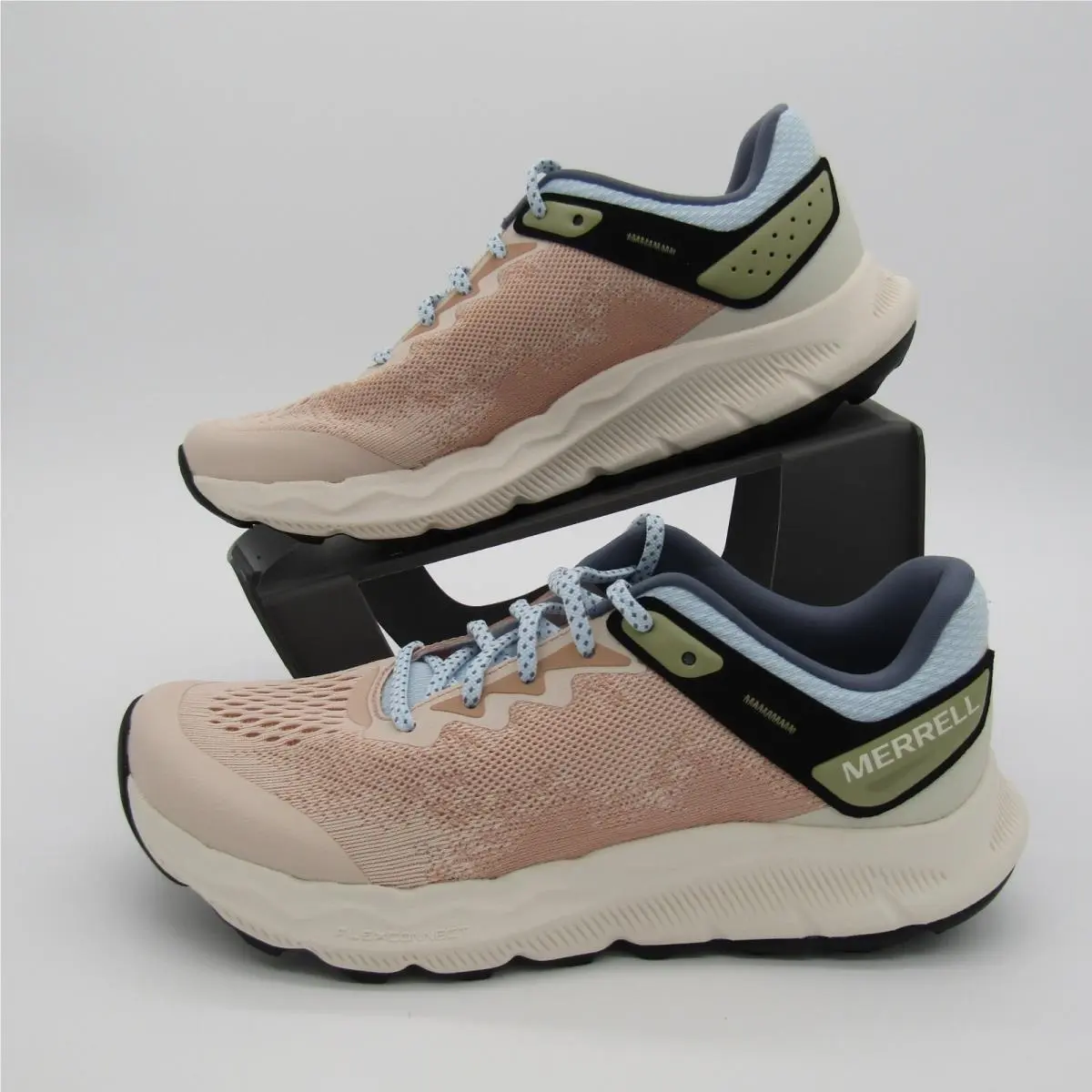 Merrell Antora 4 Trail Shoes Women`s 7.5 M Pink Salt / Ice Blu