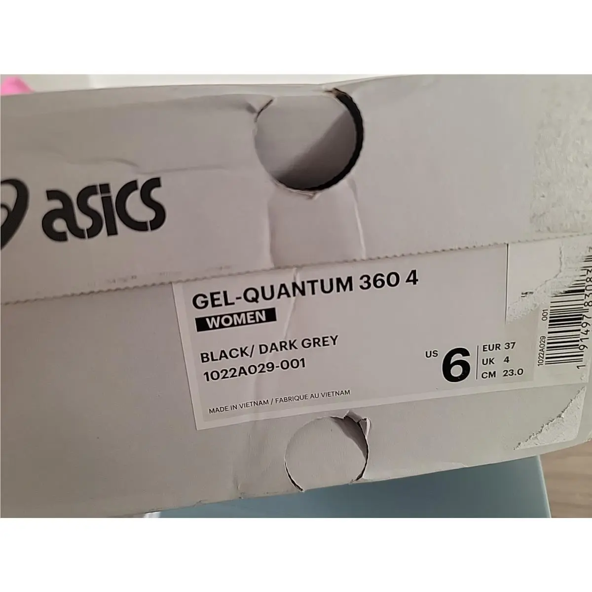 Asics shoes - ASICS GelQuantum 360 4 Running - 1022A029-001 - Black (UPC: 191497830833) 9