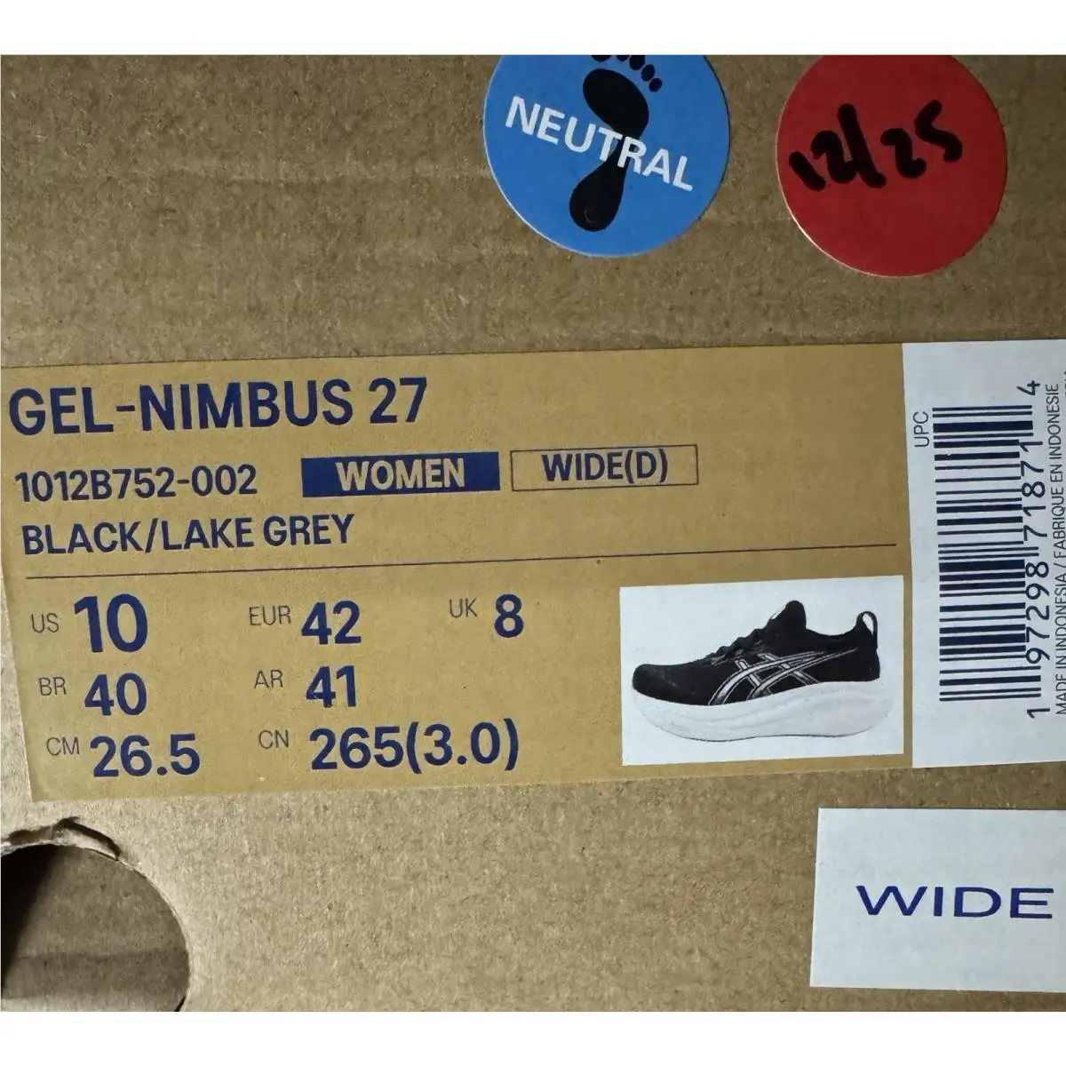 Asics shoes - Asics Gel Nimbus 27 - Gel Nimbus - 1012B752 - Black 7