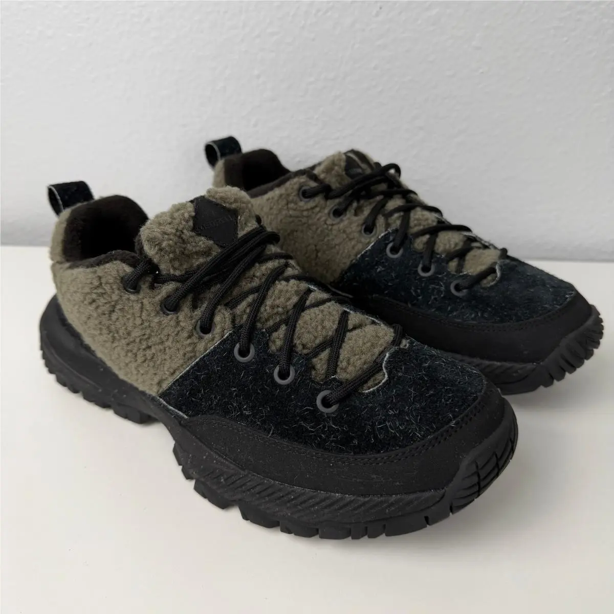 Merrell Mqm Ace Fleece 1TRL Sneakers 8 Black Olive Suede Vibram J067918