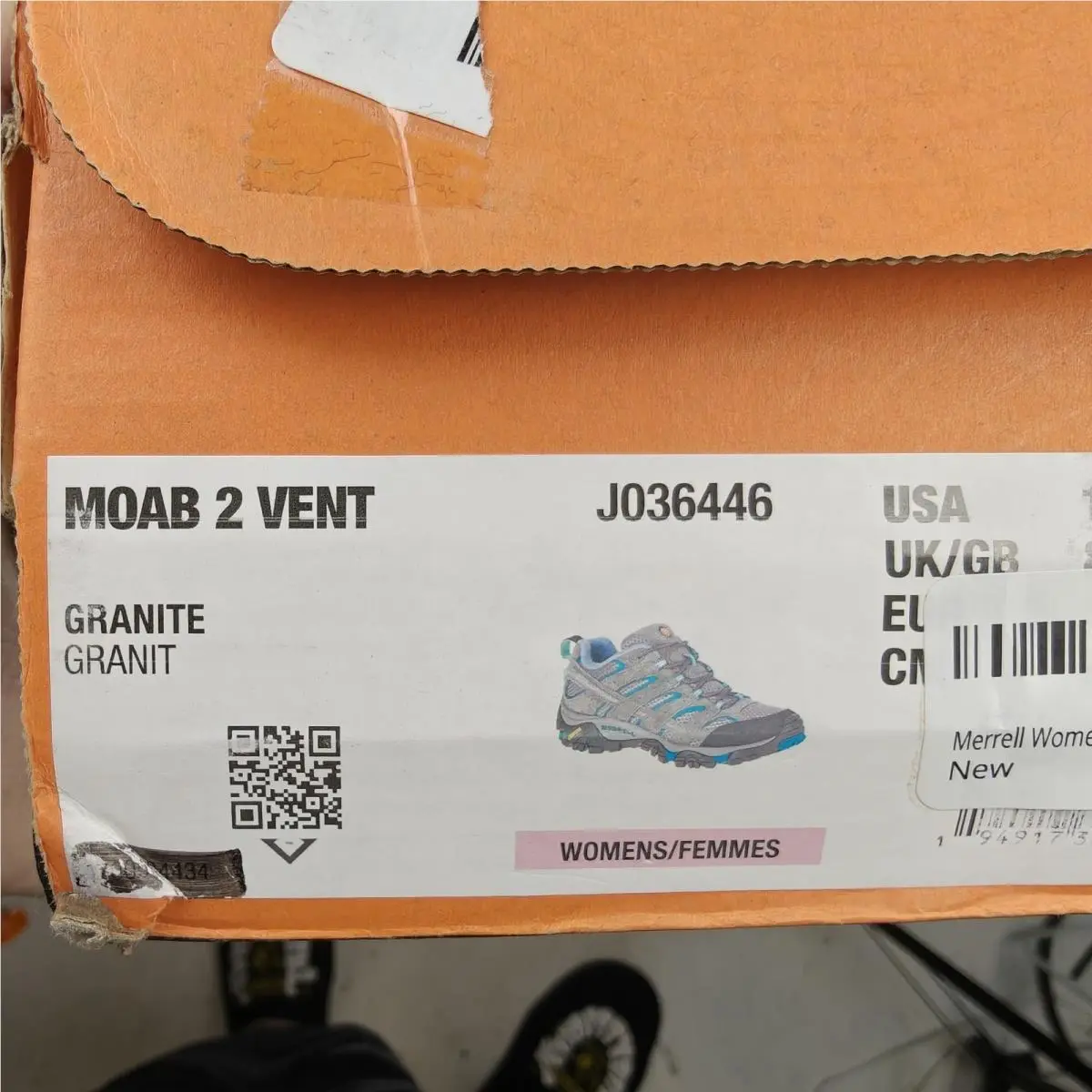 Merrell shoes - Merrell Moab 2 Vent - Moab Vent - J036446 - Granite (UPC: 801100633538) 0
