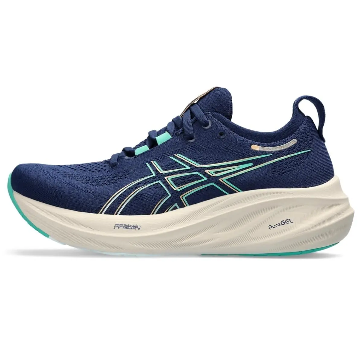 Asics shoes - ASICS Women`s Gel-Nimbus 26 - 1012B602400 - Blue Expanse/Aurora Green 1