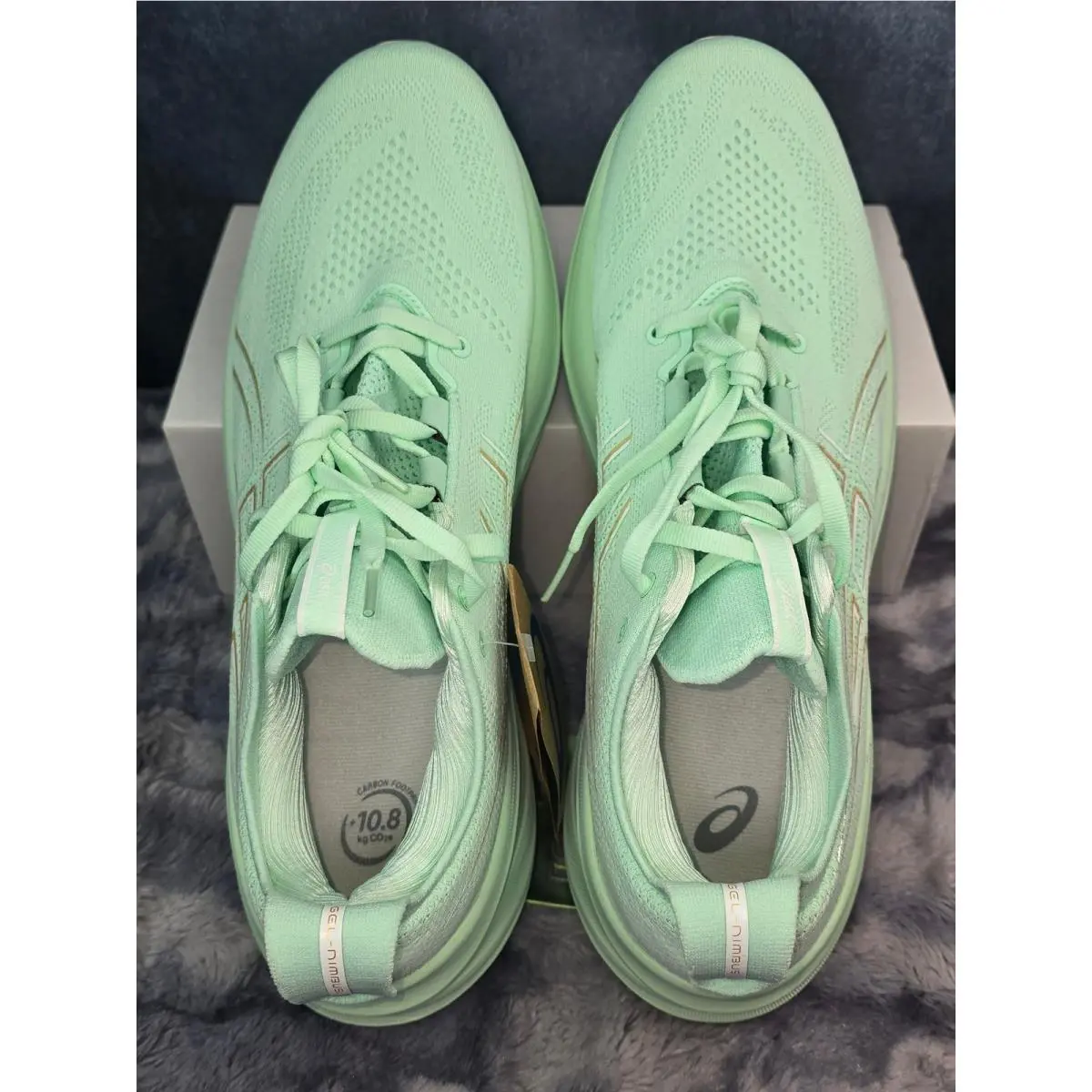 Asics shoes - ASICS GEL-Nimbus 26 - Athletic running - Green 2