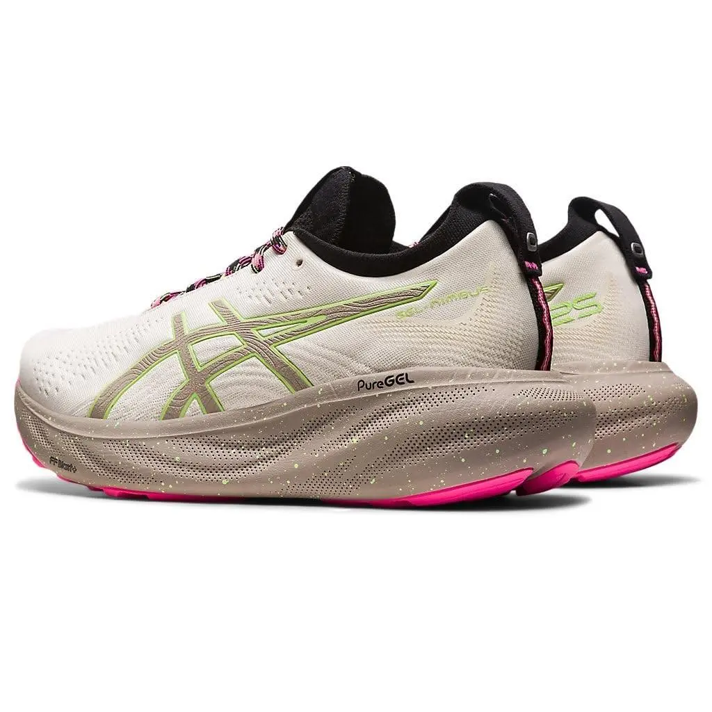 Asics shoes - ASICS Wmns Gel Nimbus 25 - 1012B581-200 - Nature Bathing/Lime Green 2