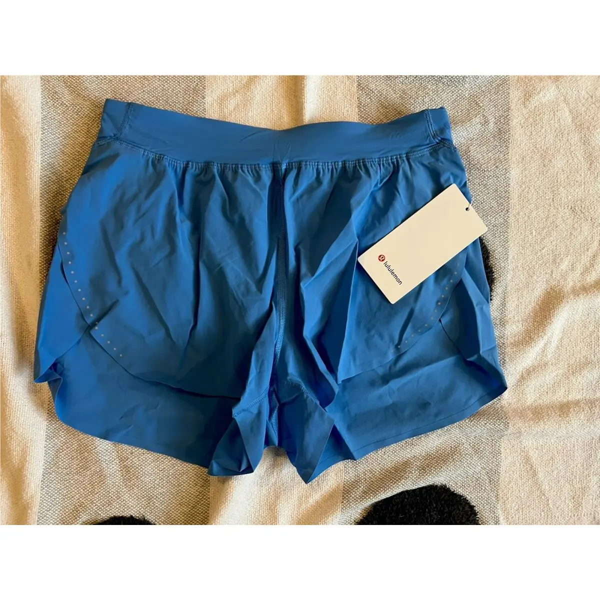 Lululemon Fast Free High-rise Classic-fit Split Short 3 Sz Med Pool Party