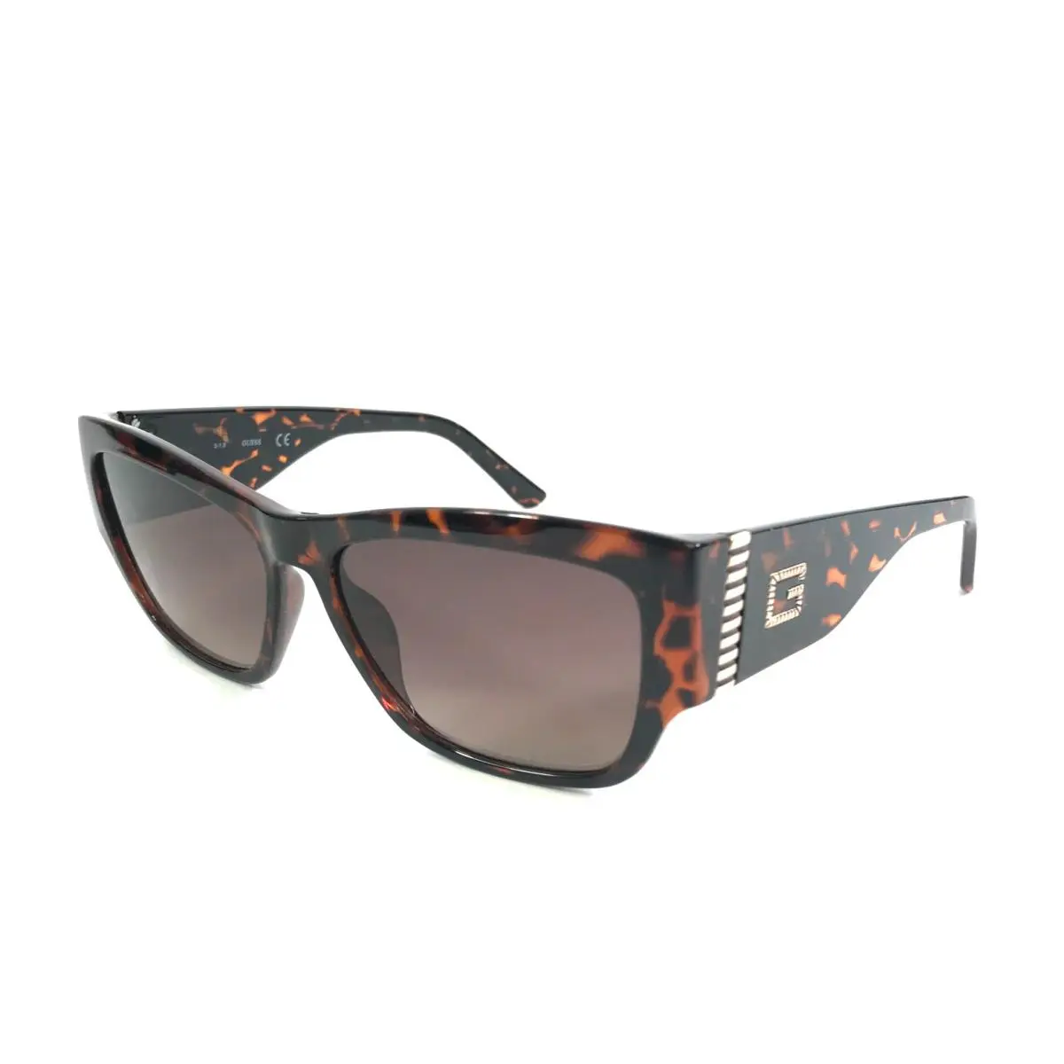 Guess Sunglasses GU7623 52F Dark Havana Rectangle Frame w/ Brown Gradient Lenses