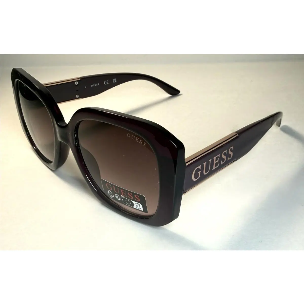 Guess Classic Purple Rose Gold Logo GO00074 Sunglasses + Case