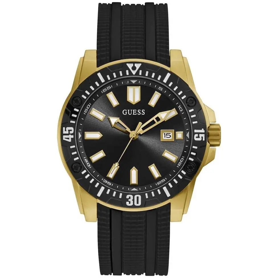 GW0055G4 45mm Men Dress Quartz Gold Tone with  Gift Box by Guess