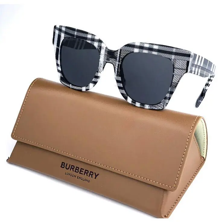 Burberry Oversized Black White Women`s Sunglasses Italy