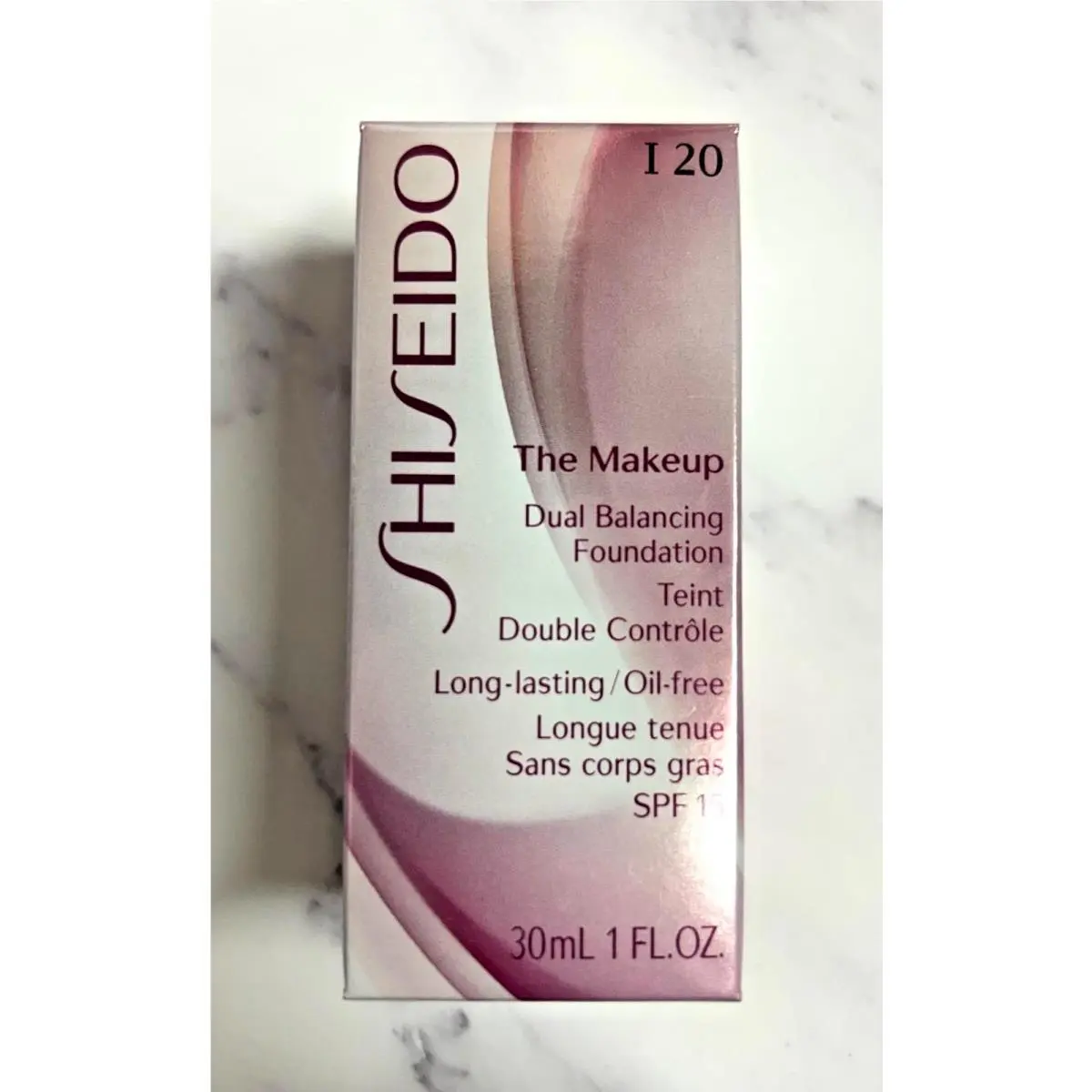 Shiseido The Makeup Dual Balancing Foundation I 20 Natural Light Ivory 1 oz