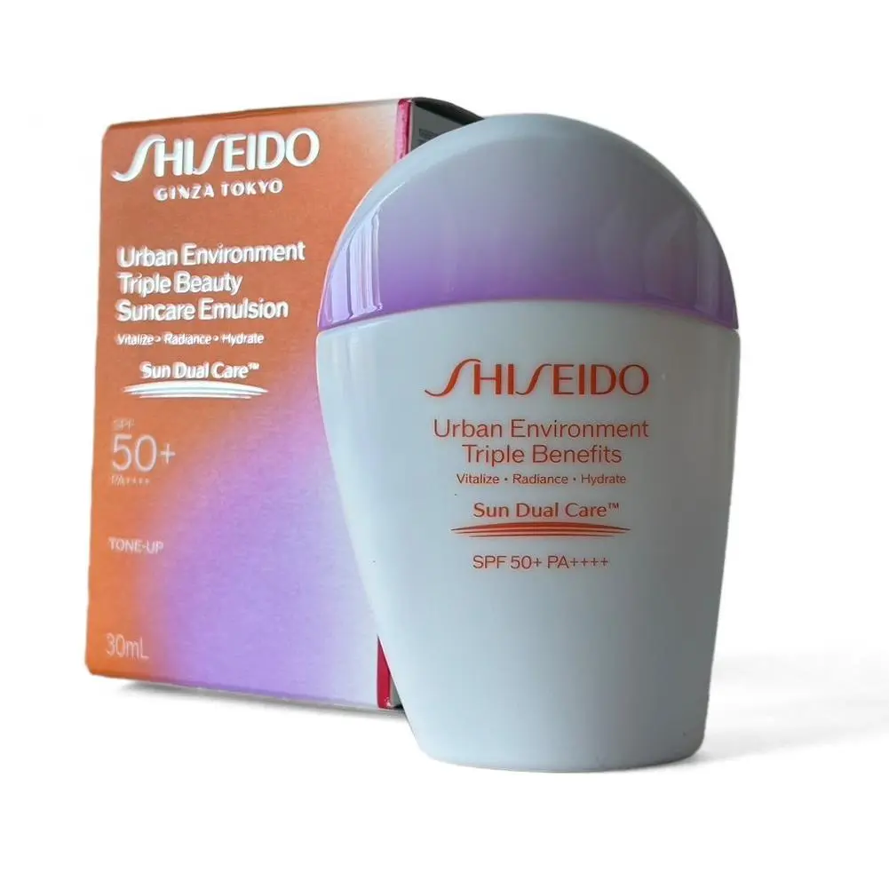 Urban Environment Triple Beauty Sun Care Emulsion Spf 50+ Tone-up by Shiseido