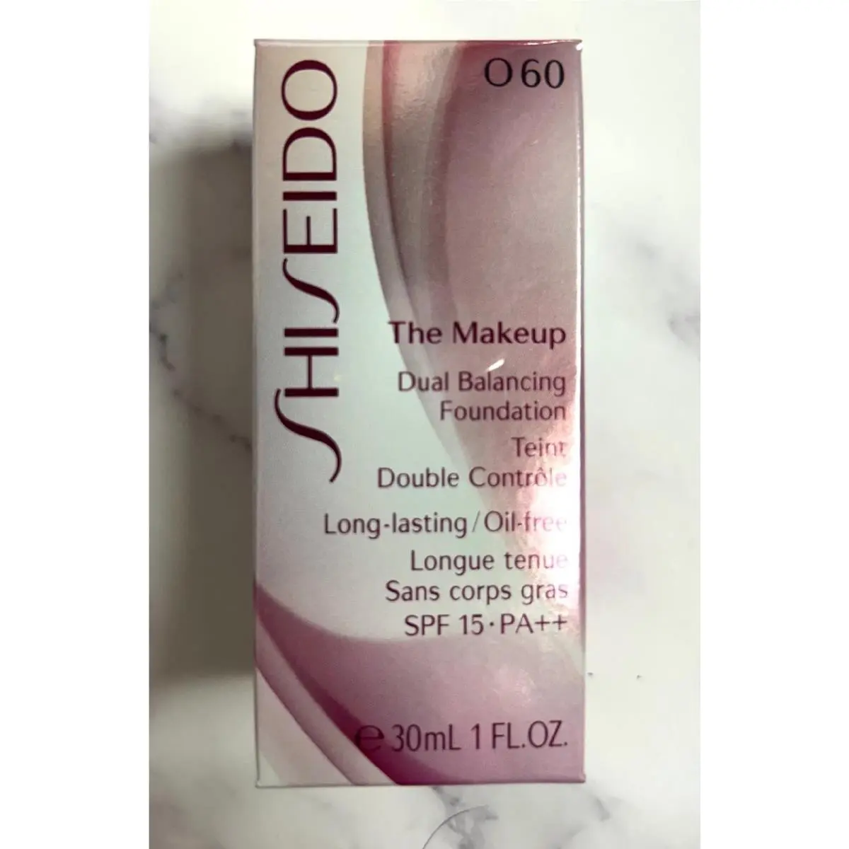 Shiseido The Makeup Dual Balancing Foundation O60 Natural Deep Ochre 1 oz