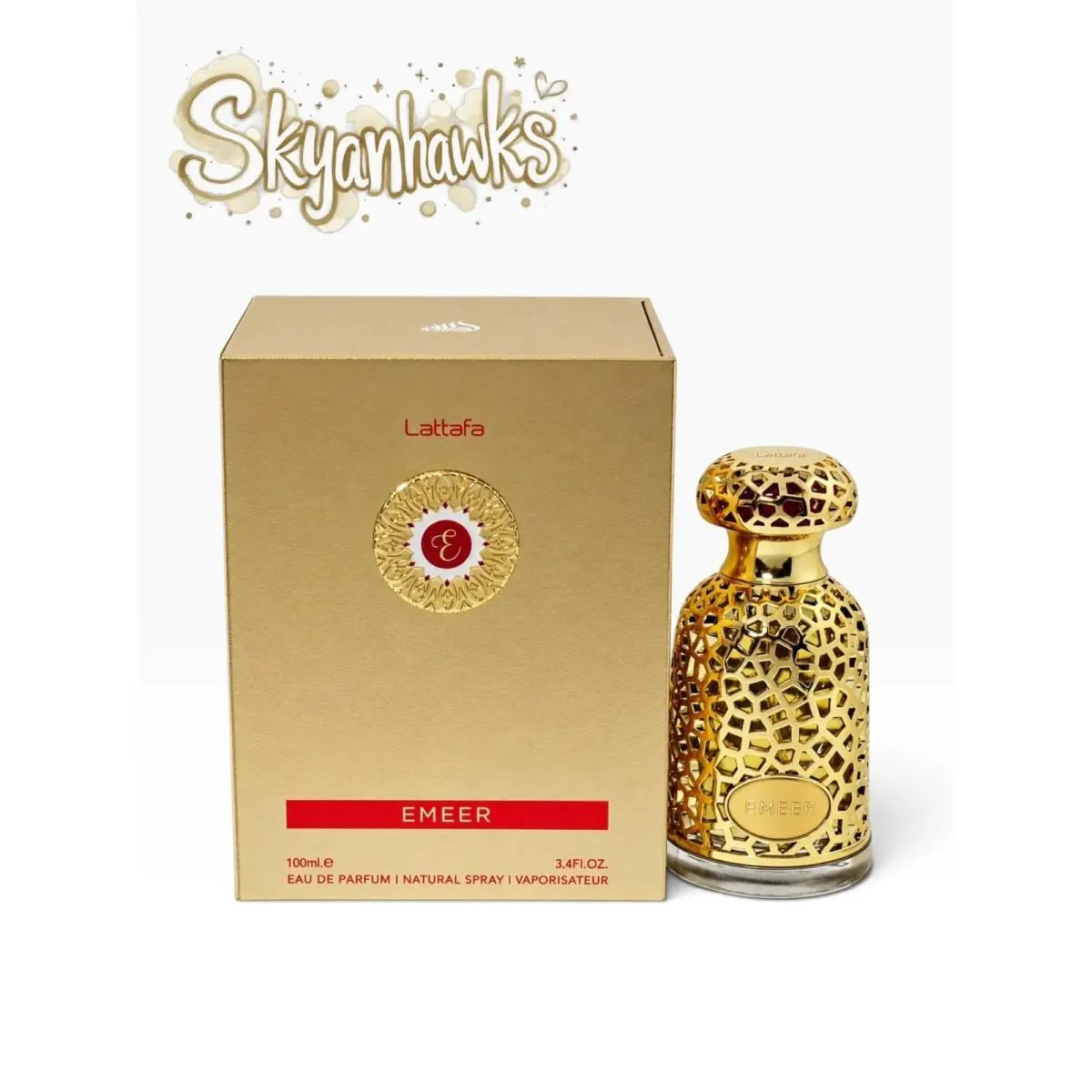 Lattafa Emeer Edp Spray 3.4/3.3 oz Unisex Perfume