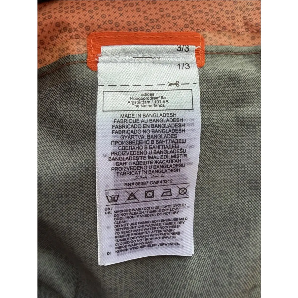 Adidas clothing - Rain.RDY City - City - HG8573 - Orange/Black 13