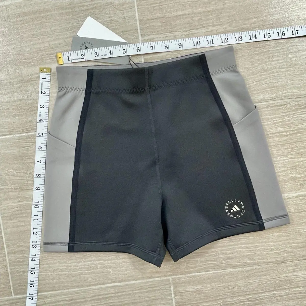 Adidas clothing - adidas By Stella McCartney Logo Shorts - JG1057 - Black 5