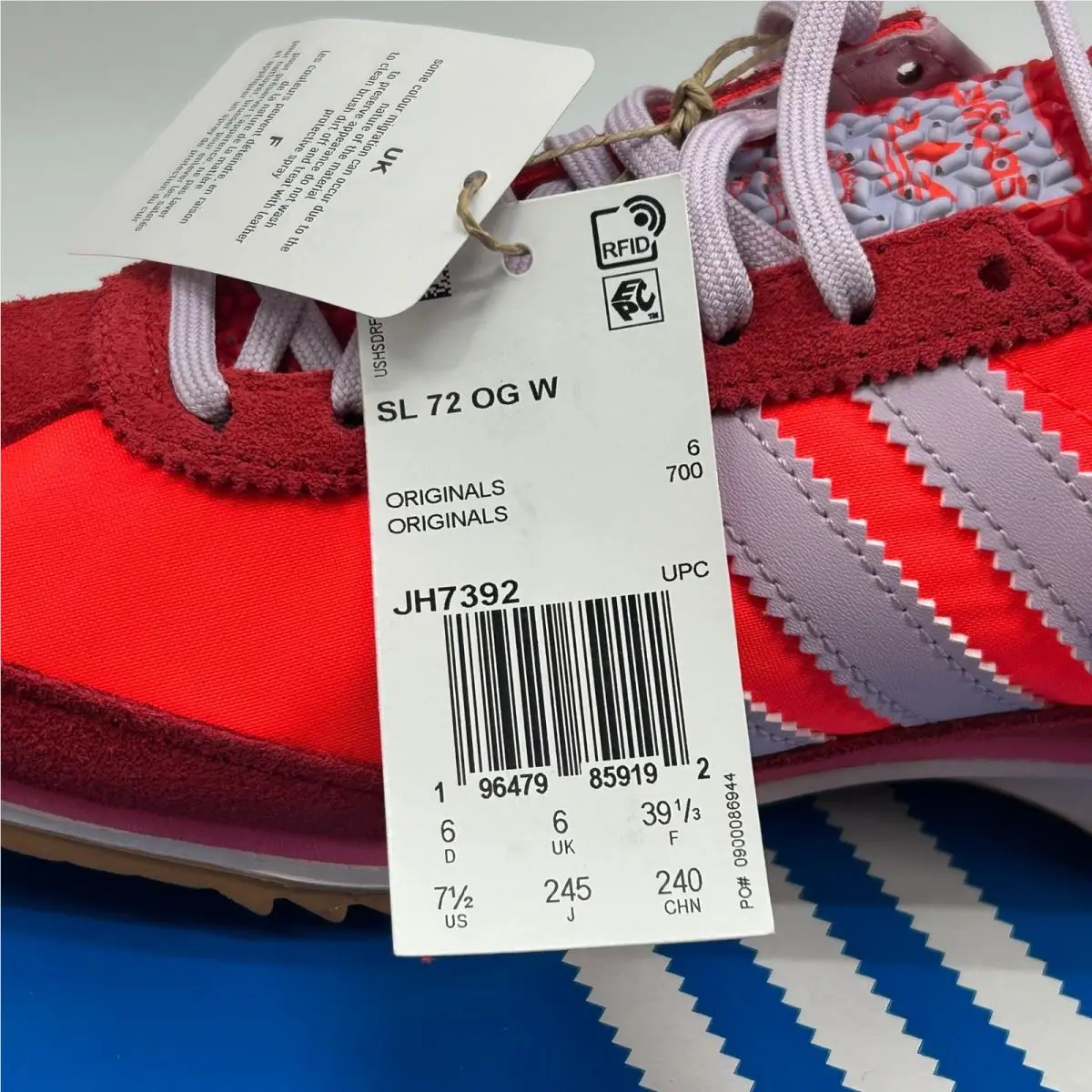 Adidas shoes - SL 72 OG W - Red 3