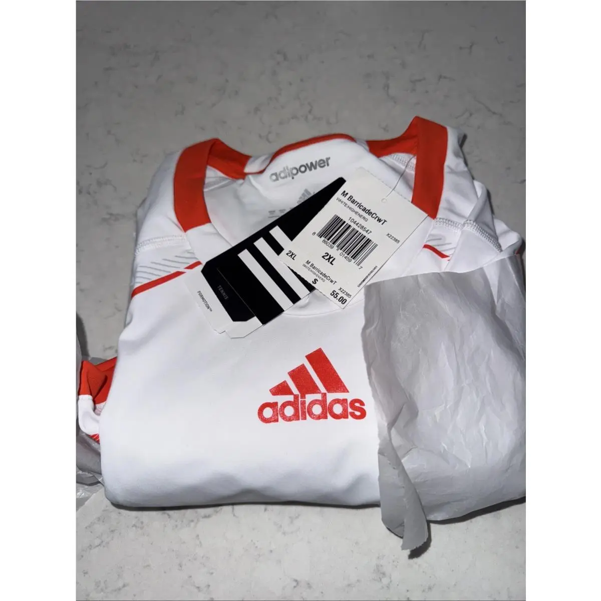 Adidas clothing - Adidas Barricade Theme ClimaCool - Barricade Theme ClimaCool - Red (UPC: 0886039014719) 4