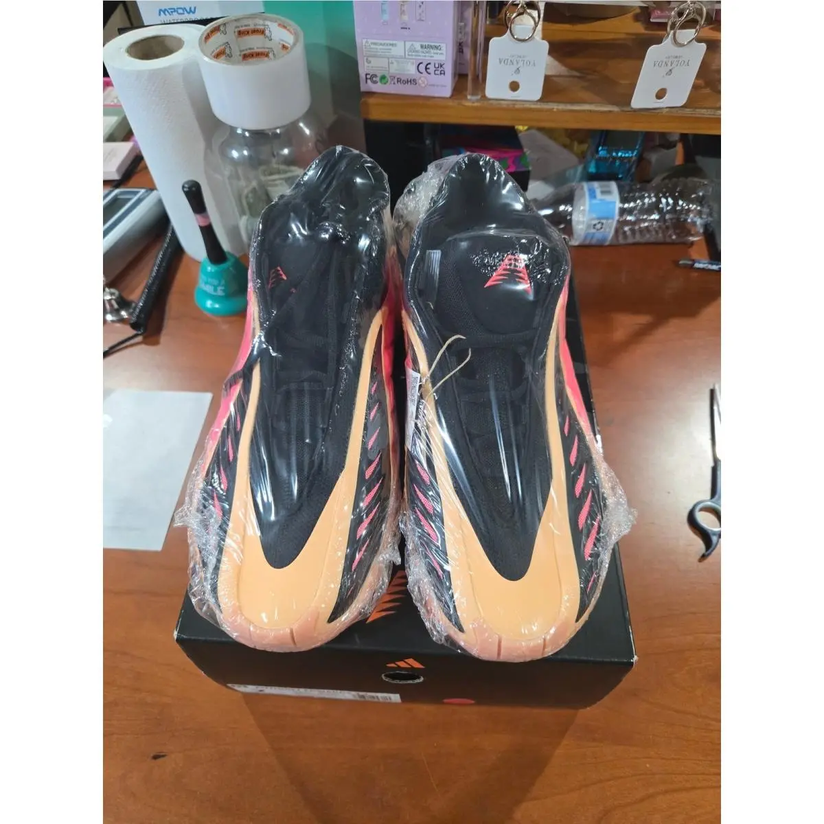 Adidas shoes - AE1 Low Coral Black Basketball Shoes JS3515 - Pink 1