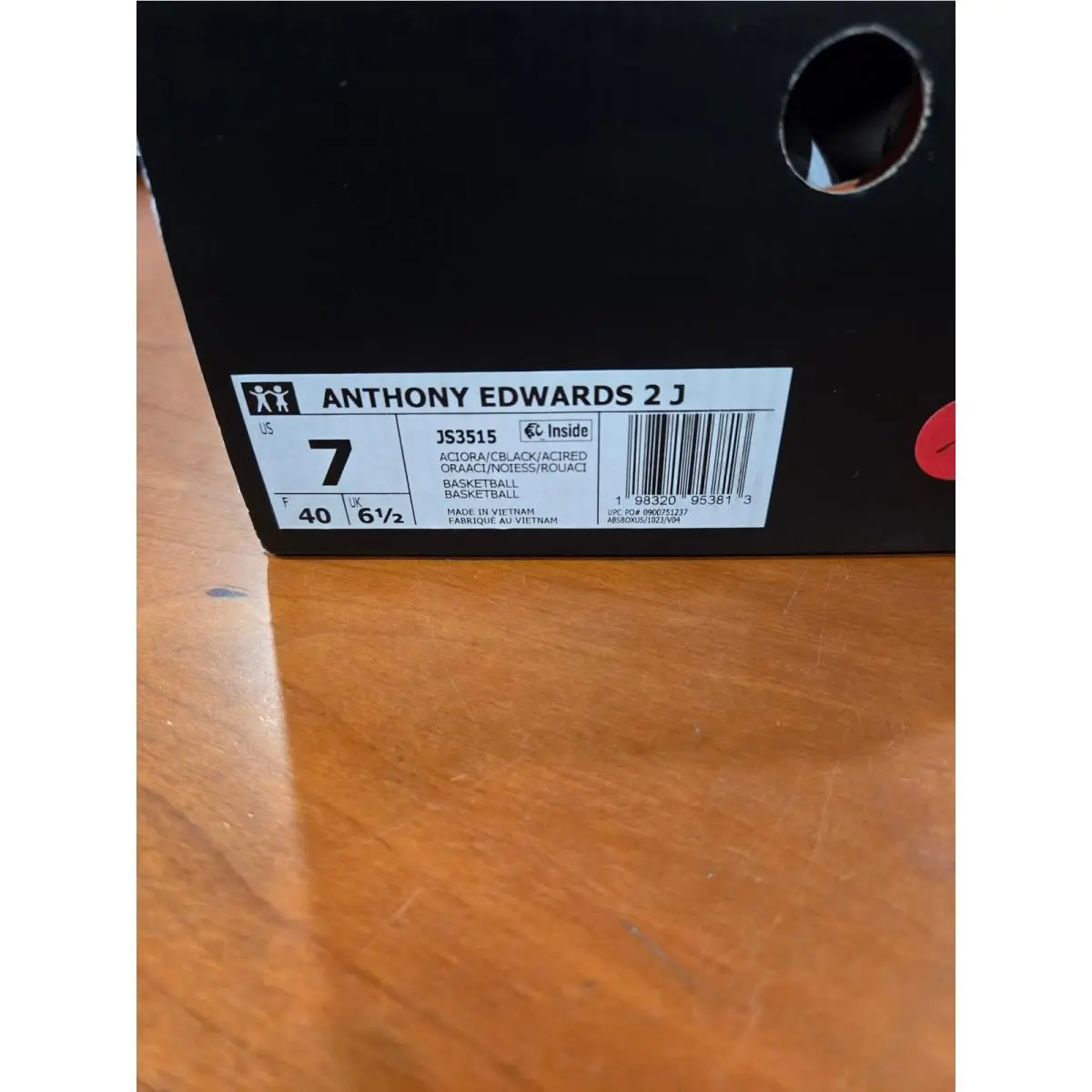 Adidas shoes - AE1 Low Coral Black Basketball Shoes JS3515 - Pink 3