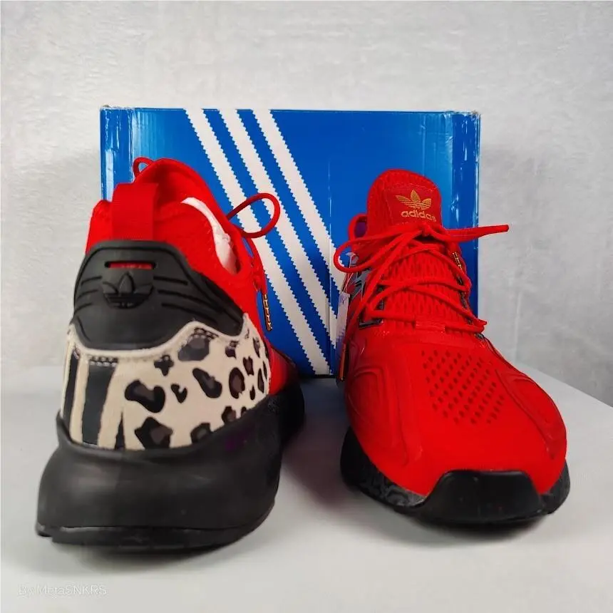 Adidas shoes - adidas ZX - FZ5414 - Scarlet RED/ Core Black / Gold Metallic 11