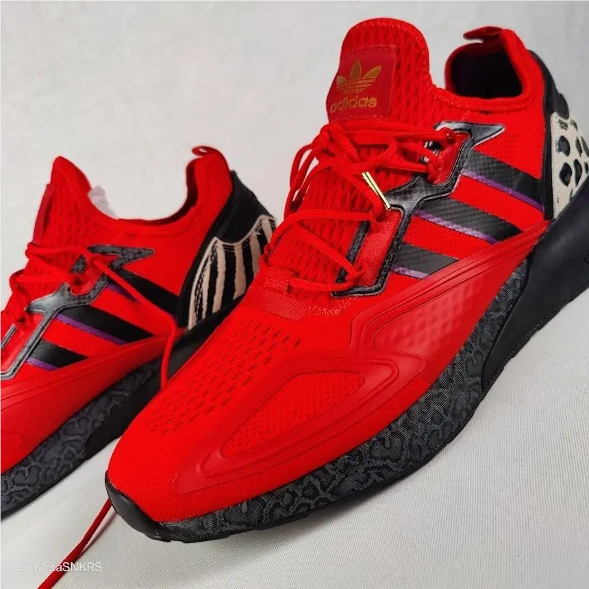 Adidas shoes - adidas ZX - FZ5414 - Scarlet RED/ Core Black / Gold Metallic 12