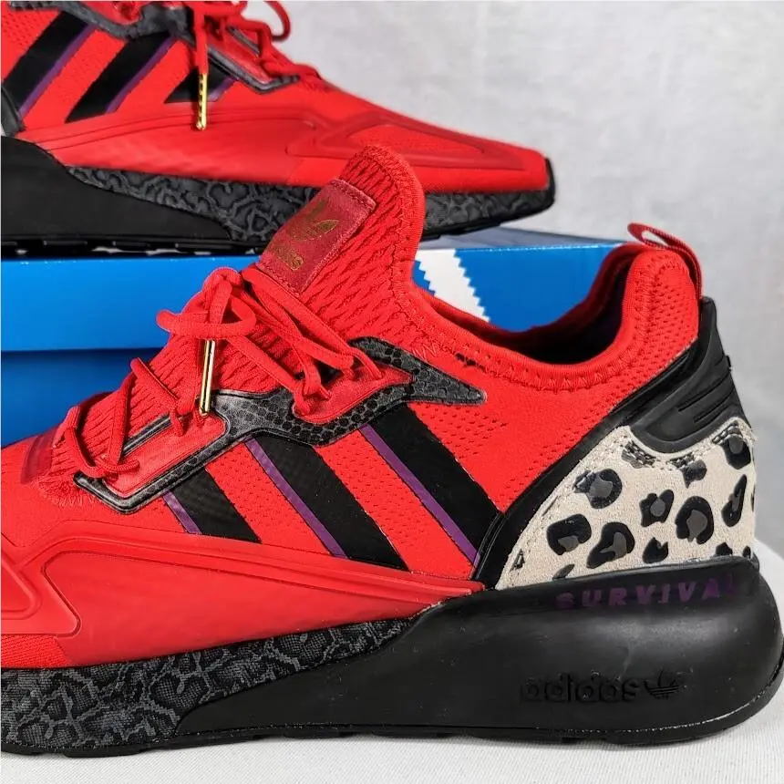Adidas shoes - adidas ZX - FZ5414 - Scarlet RED/ Core Black / Gold Metallic 13