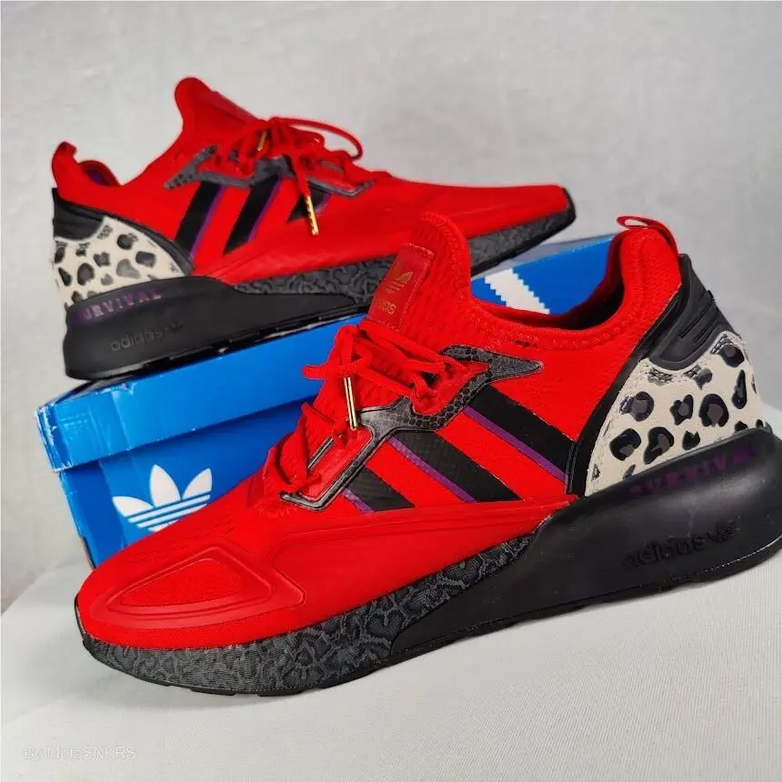 Adidas shoes - adidas ZX - FZ5414 - Scarlet RED/ Core Black / Gold Metallic 3