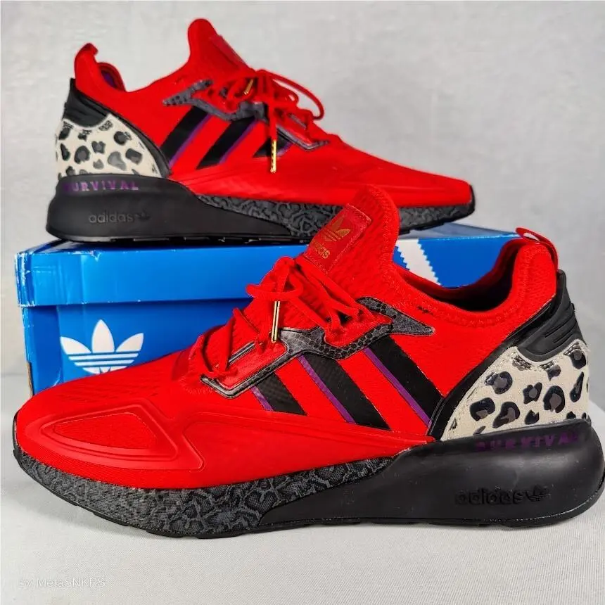 Adidas shoes - adidas ZX - FZ5414 - Scarlet RED/ Core Black / Gold Metallic 4