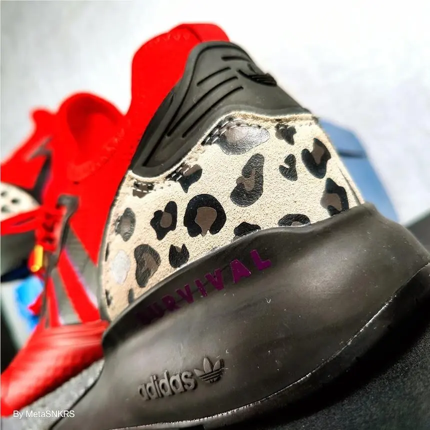 Adidas shoes - adidas ZX - FZ5414 - Scarlet RED/ Core Black / Gold Metallic 5