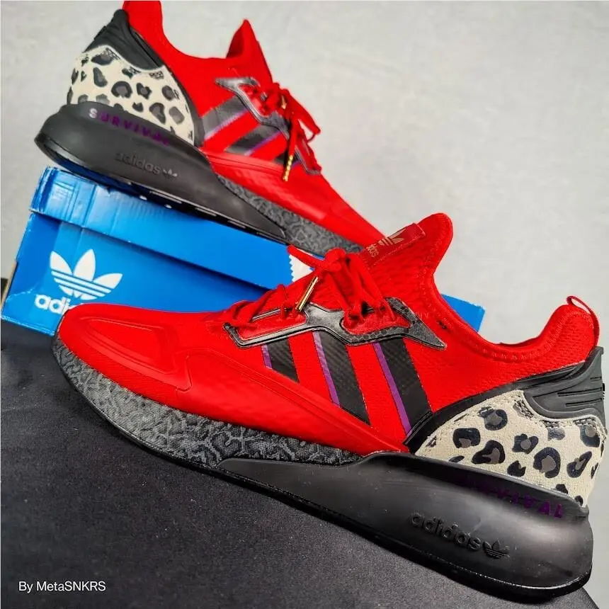 Adidas shoes - adidas ZX - FZ5414 - Scarlet RED/ Core Black / Gold Metallic 10