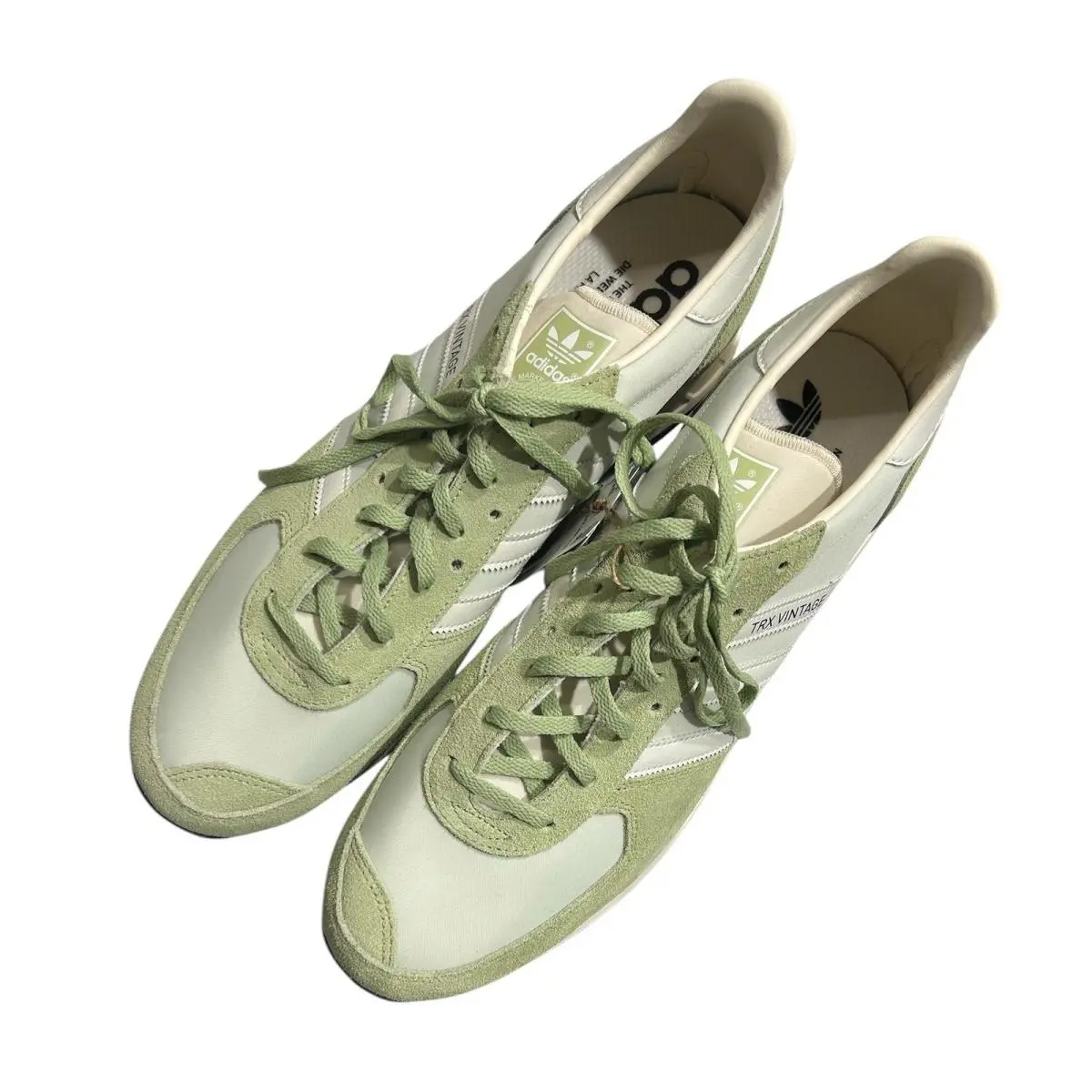 Adidas Trx Vintage Mens Halo Green Cream White Retro Sneakers GX4581 Size 13