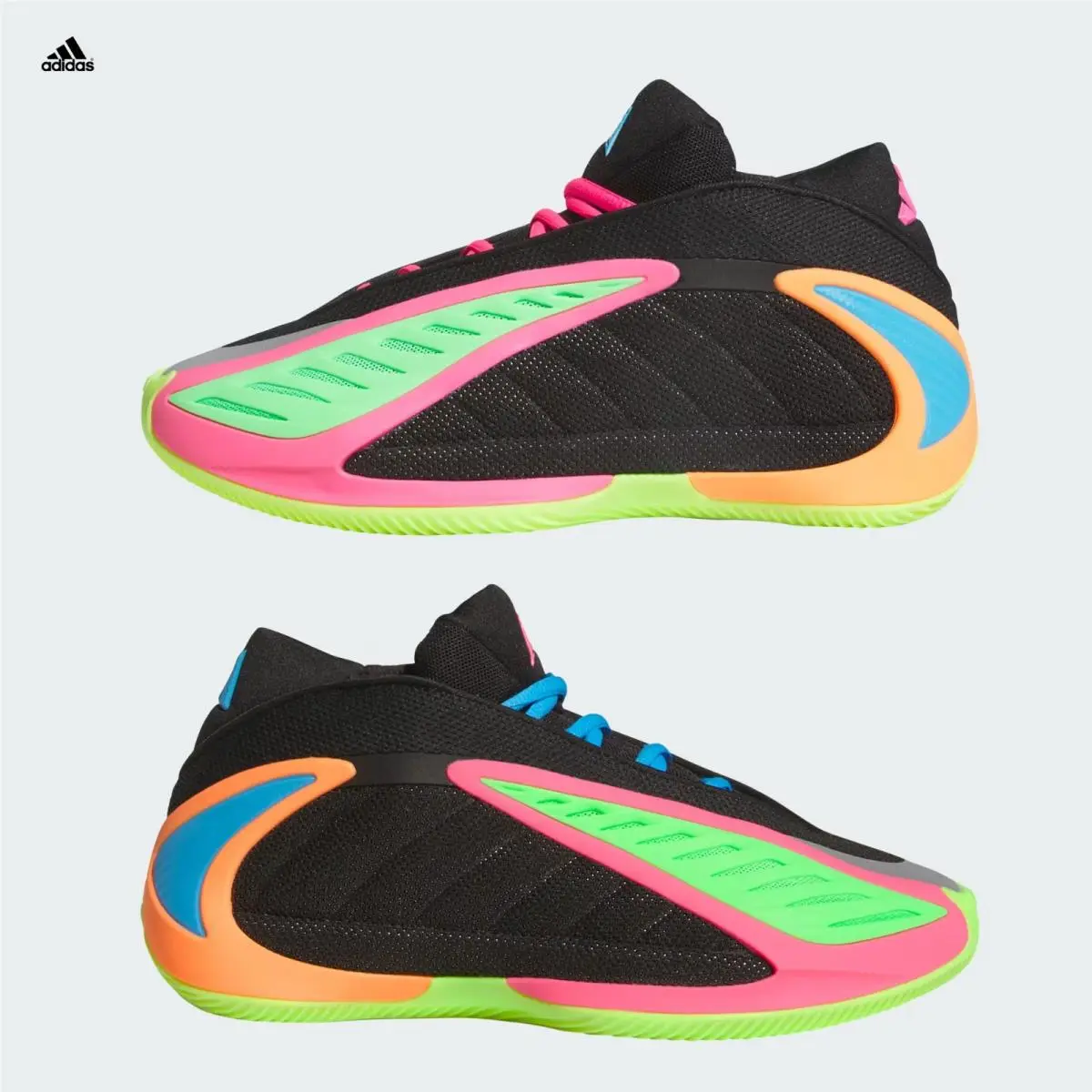 Adidas shoes - Adidas Anthony Edwards 2 - Anthony Edwards - Black / Multi-Color (UPC: 198324310513) 6