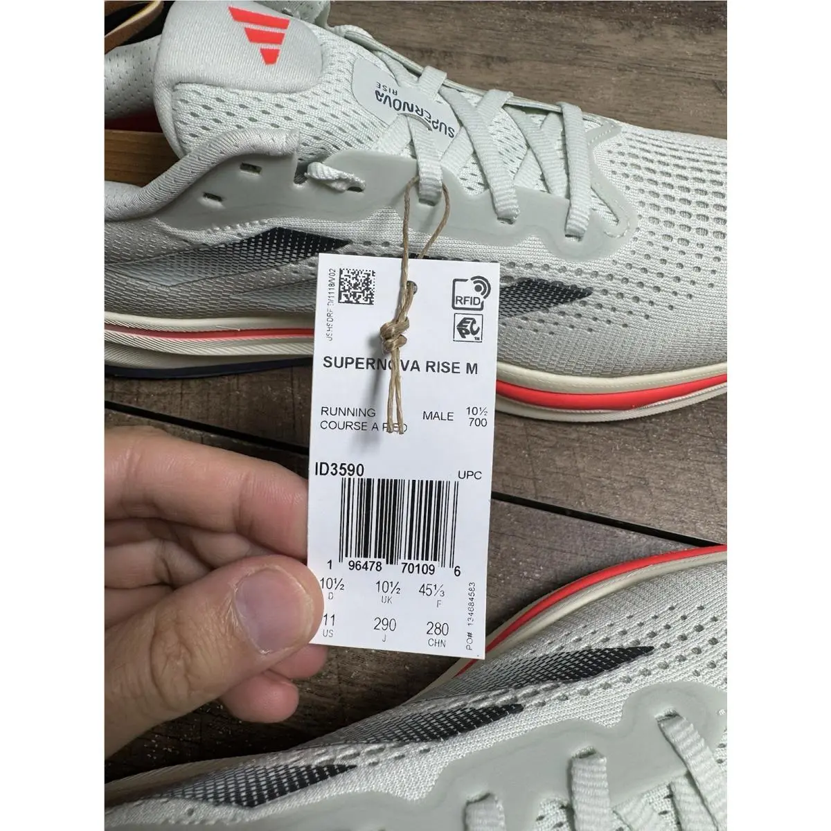 Adidas shoes - adidas Supernova Rise - Supernova Rise - ID3590 - Green, Manufacturer: Crystal Jade/Carbon/Solar Red 5