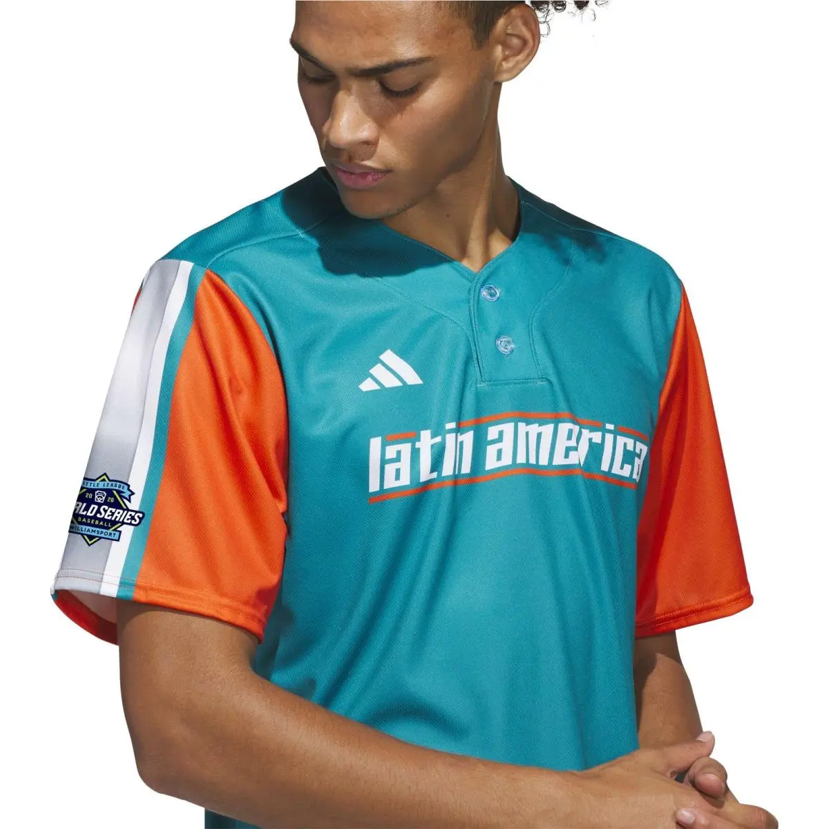 Adidas clothing - adidas Latin America  League World Series Replica Jersey - SB1158-KM8354 - Green (UPC: 199219684177) 3