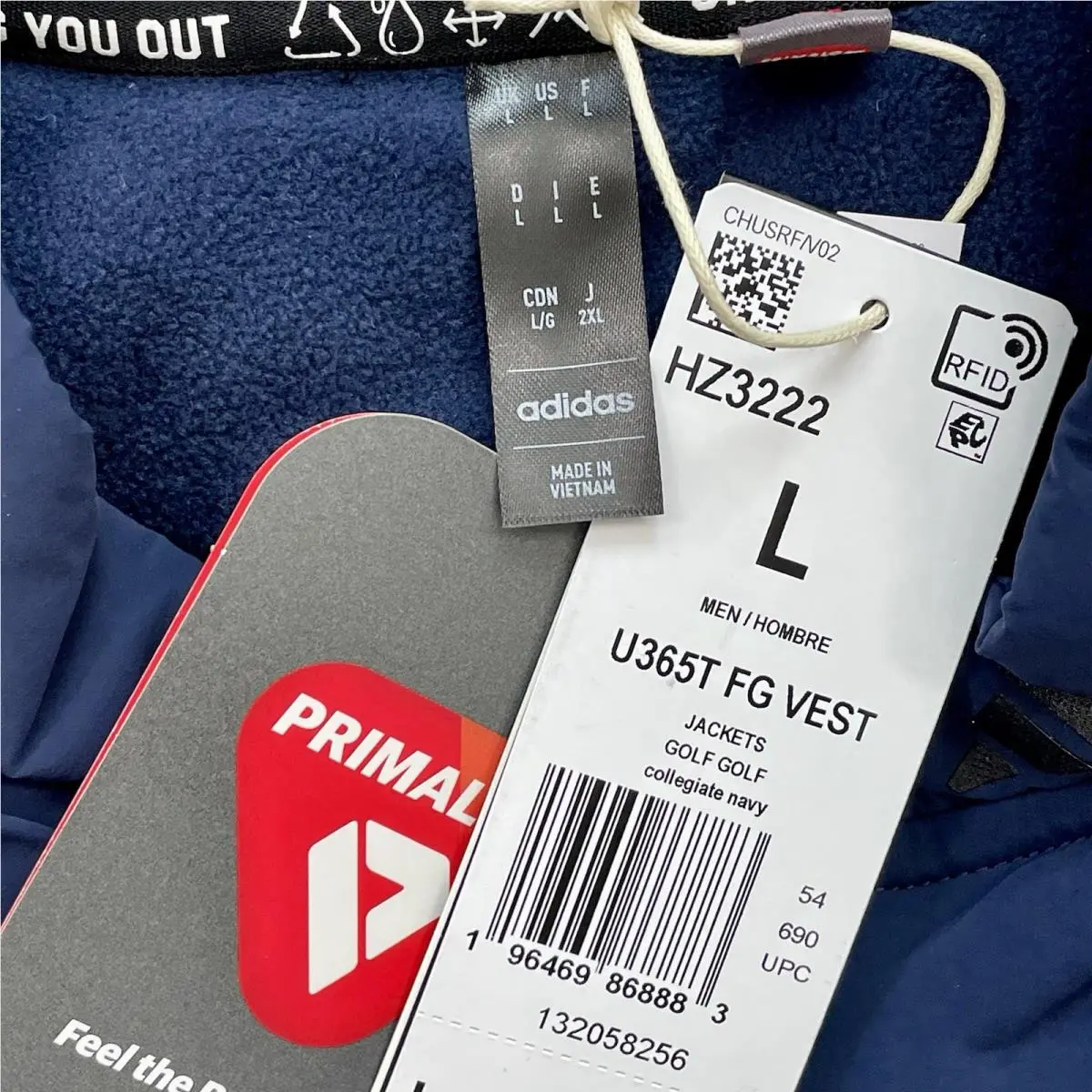 Adidas clothing - adidas Ultimate 365 Tour FrostGuard Golf Vest - HZ3222 - Blue 15