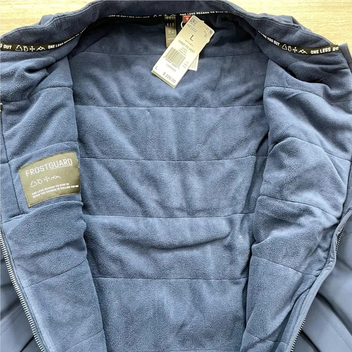 Adidas clothing - adidas Ultimate 365 Tour FrostGuard Golf Vest - HZ3222 - Blue 2