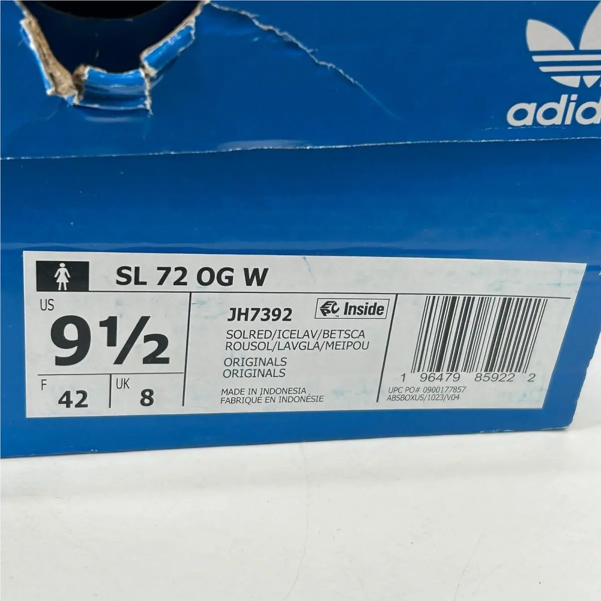 Adidas shoes - SL 72 OG W - Red 5