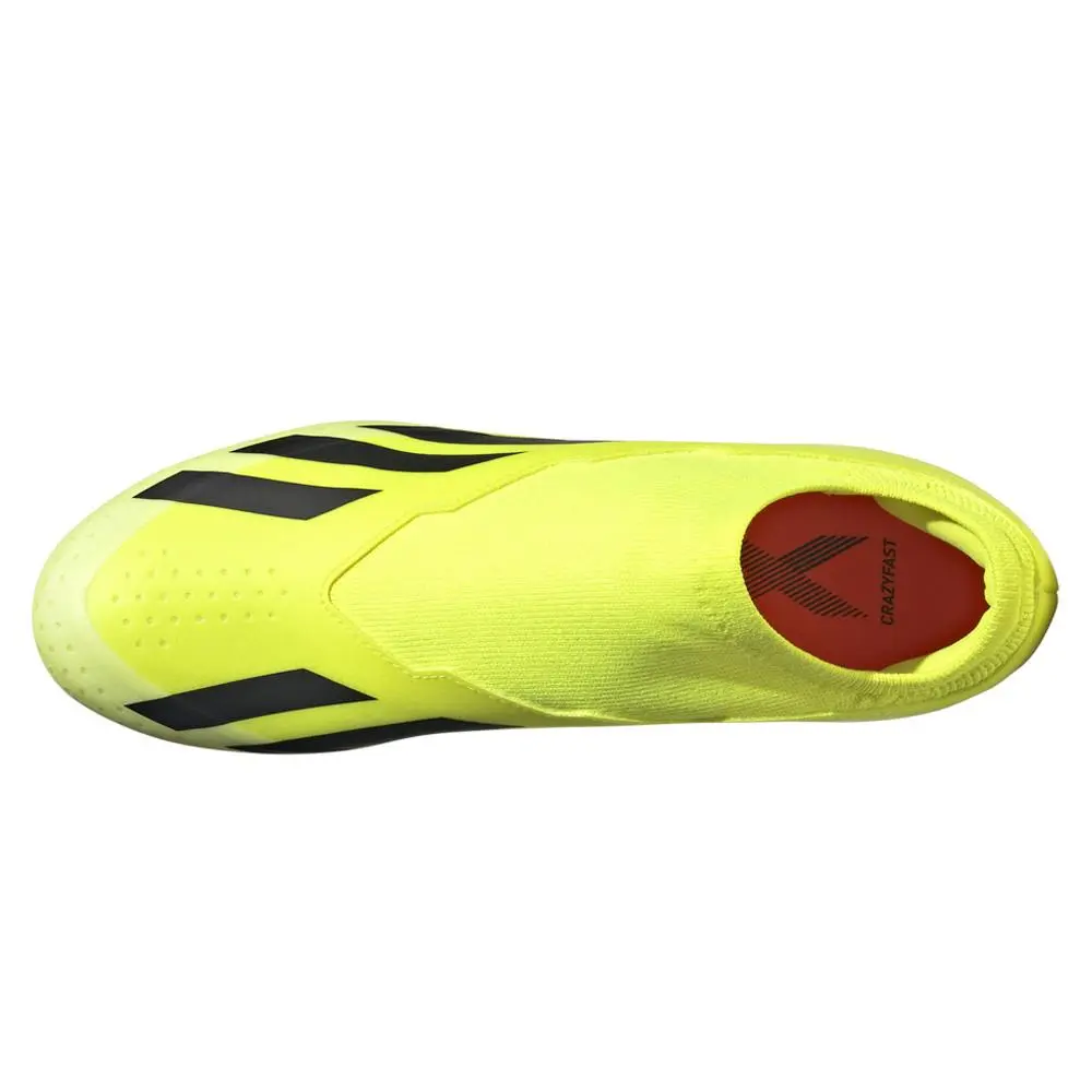 Adidas shoes - adidas X Crazyfast League Laceless Firm Ground Soccer Cleats - IG0622 - Yellow (UPC: 196472636325) 2
