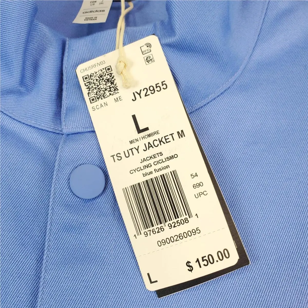 Adidas clothing - Adidas Trackstand Utility Cycling Jacket - JY2955 - Blue 5