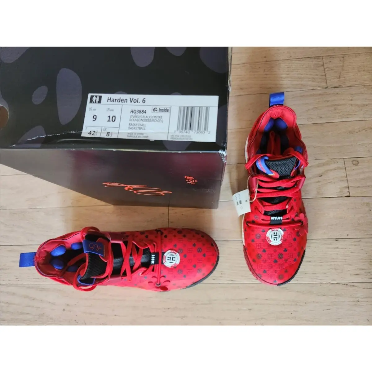 Adidas shoes - adidas Harden Vol. 6 - Harden - HQ3884 - Red (UPC: 195743730632) 11